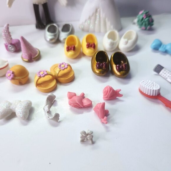 Disney Minnie Mouse Fashion Set Polly Pocket Dress up Lot 33 Individual Pieces - Picture 4 of 9